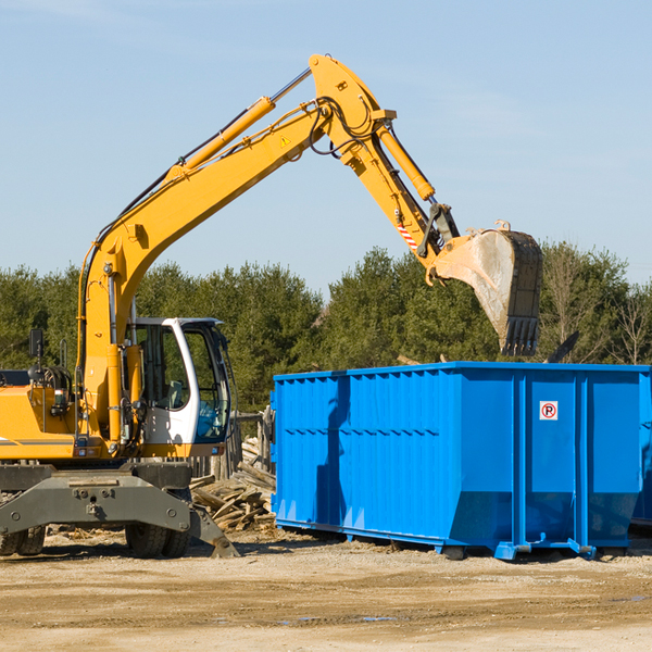 how does a residential dumpster rental service work in Martinsville